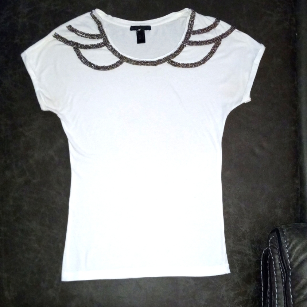 Maxco Collection white top women's size XS